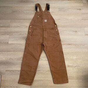 Carhartt Mens Brown Relaxed Fit Workwear R01-M Bib Overalls Pants 38X30